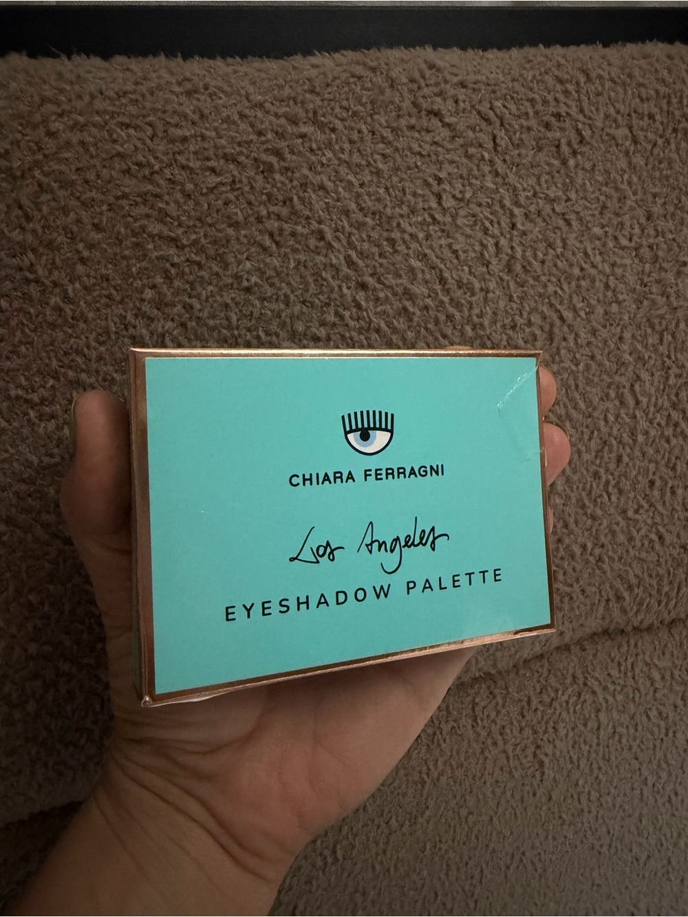 Chiara Ferragni Eyeshadow Palette - Turquoise & Gold Trim